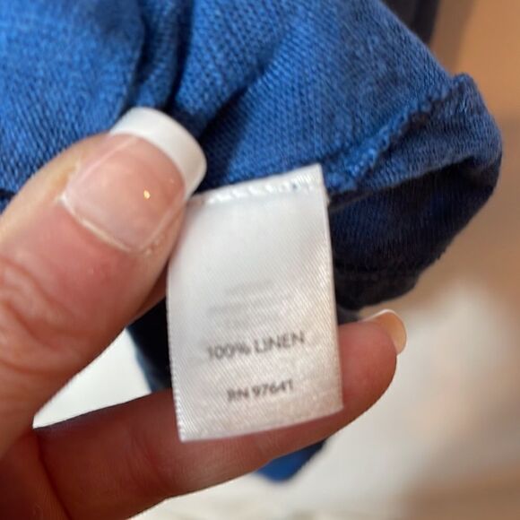 J.Jill Love Linen Open Cardigan Sweater. Size Medium. - Picture 5 of 7